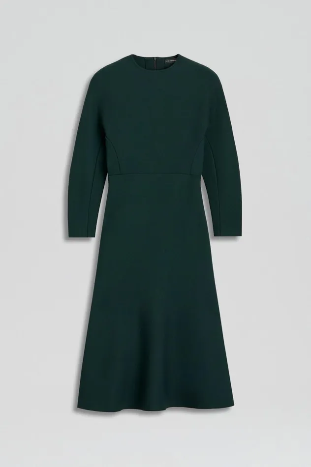 Women Scanlan Theodore Dresses CREPE KNIT COCOON DRESS Darkgreen Women Scanlan Theodore Dresses CREPE KNIT COCOON DRESS Darkgreen