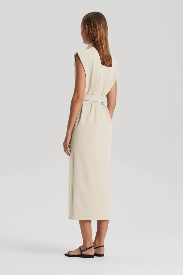 Women Scanlan Theodore Dresses ITALIAN PATCH POCKET DRESS Nougat Women Scanlan Theodore Dresses ITALIAN PATCH POCKET DRESS Nougat