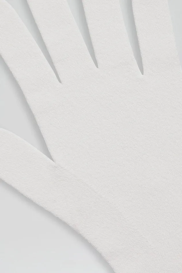 Women Scanlan Theodore Gloves CREPE KNIT GLOVES Cream Women Scanlan Theodore Gloves CREPE KNIT GLOVES Cream