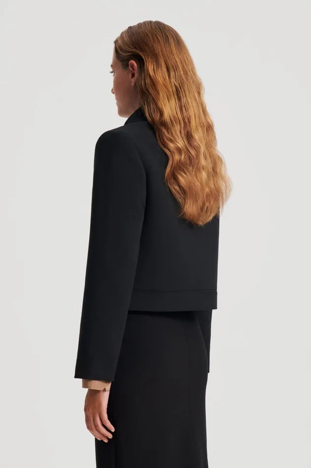 Women Scanlan Theodore Jackets CADY ZIP JACKET Black