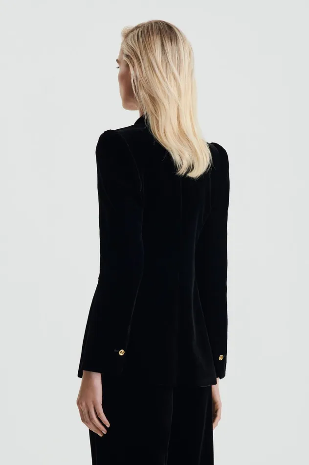 Women Scanlan Theodore Jackets VELVET JACKET Black Women Scanlan Theodore Jackets VELVET JACKET Black