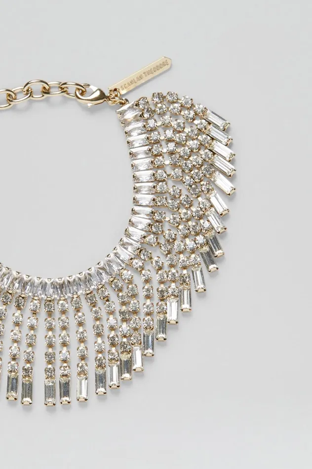 Women Scanlan Theodore Jewelry DIAMANTE DECO FRINGE BRACELET Lightgoldcrystal Women Scanlan Theodore Jewelry DIAMANTE DECO FRINGE BRACELET Lightgoldcrystal