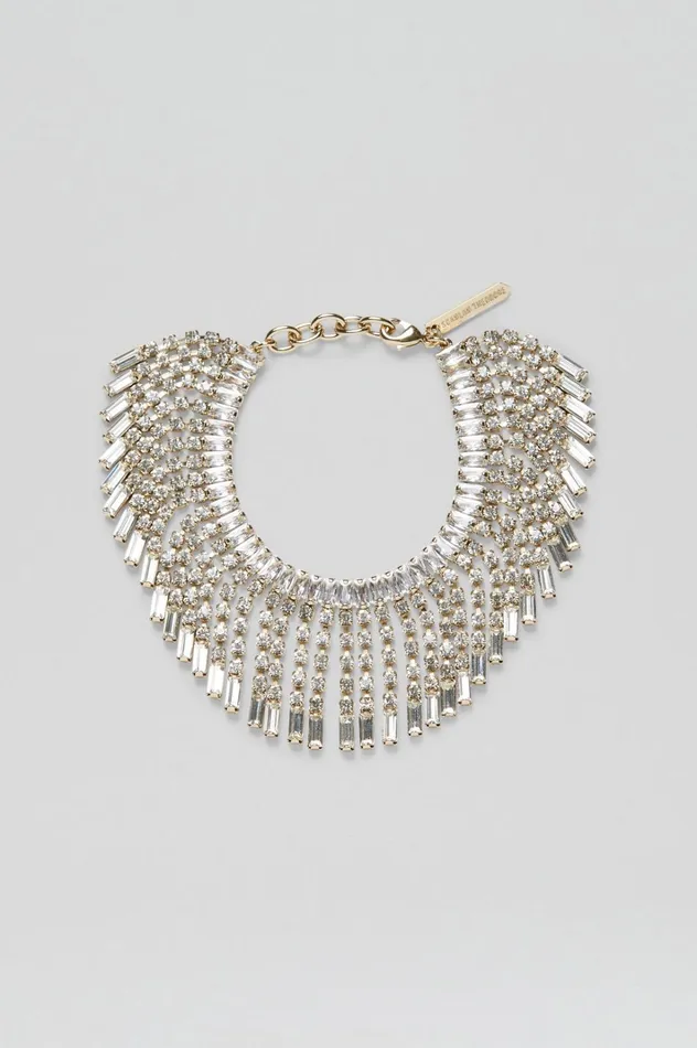 Women Scanlan Theodore Jewelry DIAMANTE DECO FRINGE BRACELET Lightgoldcrystal Women Scanlan Theodore Jewelry DIAMANTE DECO FRINGE BRACELET Lightgoldcrystal
