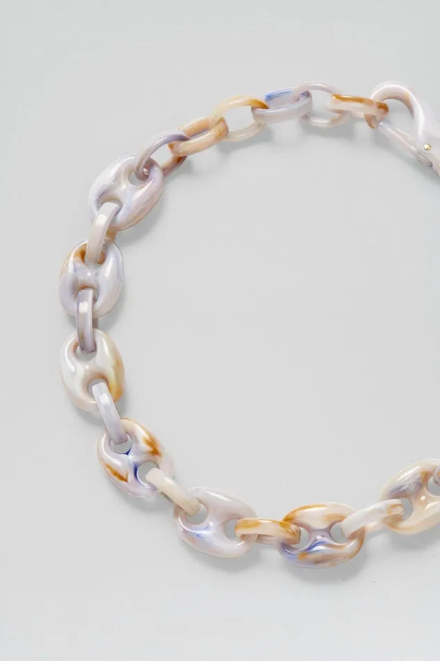 Women Scanlan Theodore Jewelry ITALIAN RESIN MARINER CHOKER Marble Women Scanlan Theodore Jewelry ITALIAN RESIN MARINER CHOKER Marble