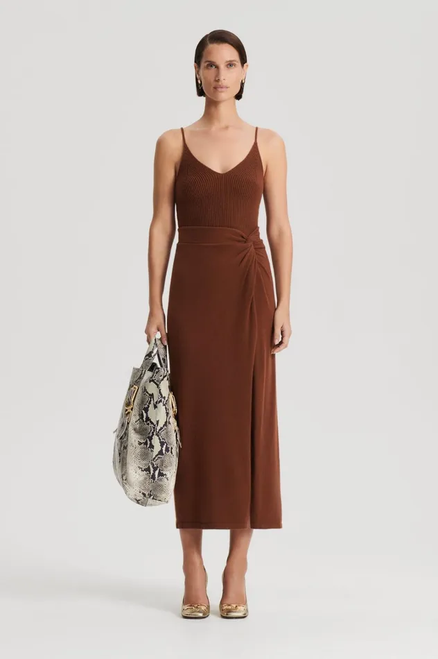 Women Scanlan Theodore Knitwear CASHMERE CAMISOLE Spice