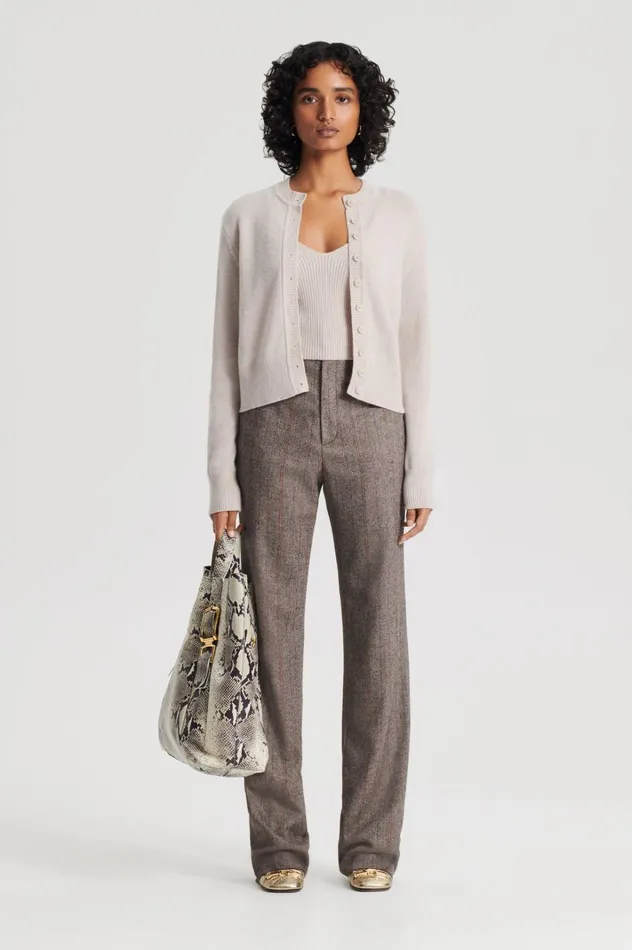 Women Scanlan Theodore Knitwear CASHMERE CARDIGAN Dove