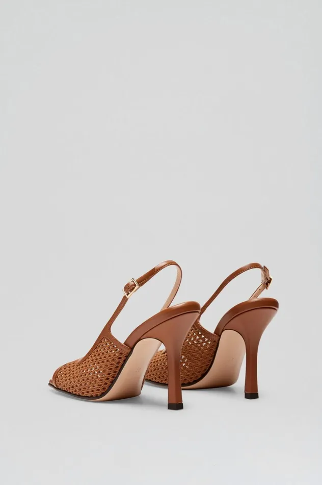 Women Scanlan Theodore Shoes MESH SLINGBACK 95 Tan