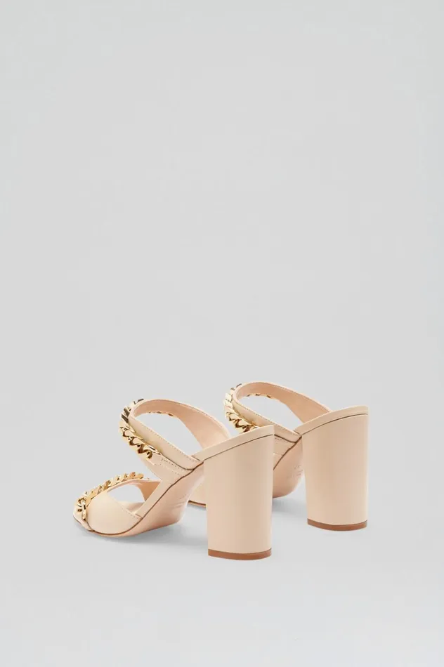 Women Scanlan Theodore Shoes SANDAL WITH CHAINS DETAIL 95 Nougat Women Scanlan Theodore Shoes SANDAL WITH CHAINS DETAIL 95 Nougat