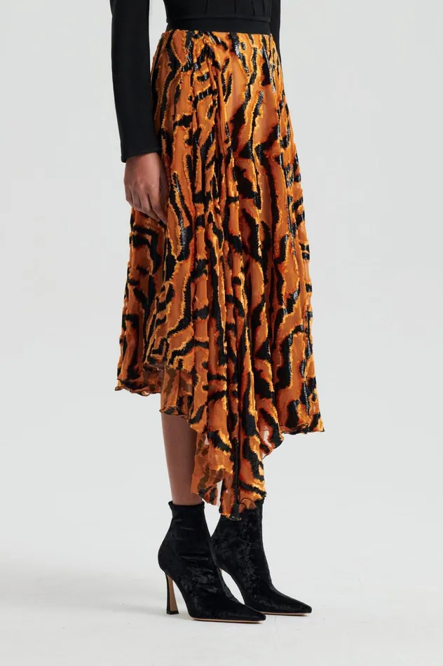 Women Scanlan Theodore Skirts FRENCH BURNT OUT SKIRT Burntorange Women Scanlan Theodore Skirts FRENCH BURNT OUT SKIRT Burntorange