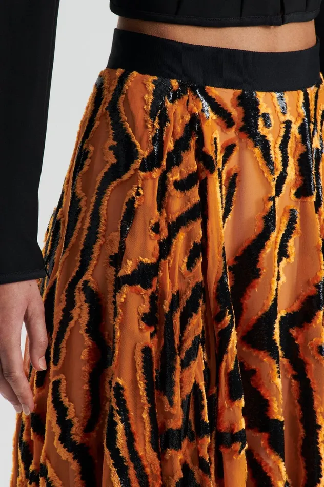 Women Scanlan Theodore Skirts FRENCH BURNT OUT SKIRT Burntorange Women Scanlan Theodore Skirts FRENCH BURNT OUT SKIRT Burntorange