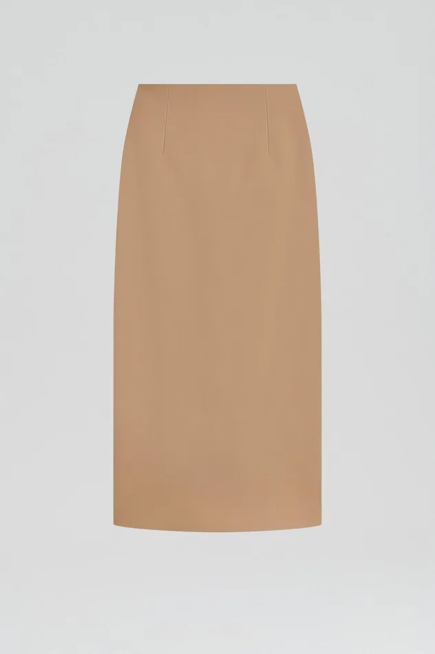 Women Scanlan Theodore Skirts MILANO PENCIL SKIRT Camel Women Scanlan Theodore Skirts MILANO PENCIL SKIRT Camel