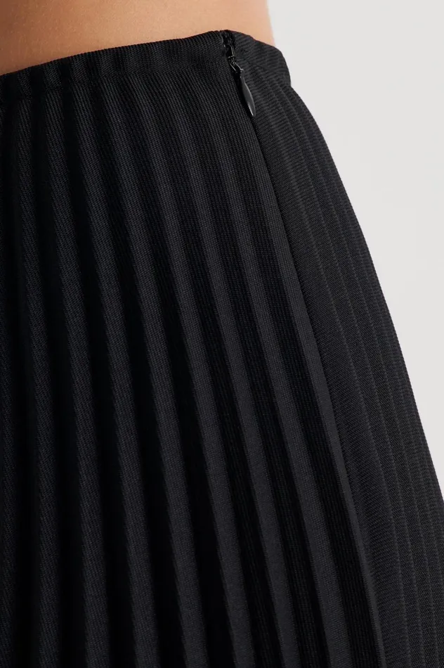 Women Scanlan Theodore Skirts TWILL PLEAT SKIRT Black Women Scanlan Theodore Skirts TWILL PLEAT SKIRT Black