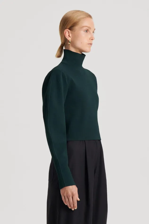 Women Scanlan Theodore Tops CREPE KNIT COCOON SLEEVE SWEATER Darkgreen Women Scanlan Theodore Tops CREPE KNIT COCOON SLEEVE SWEATER Darkgreen
