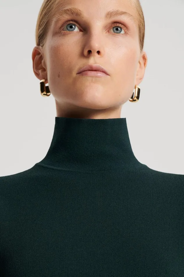 Women Scanlan Theodore Tops CREPE KNIT COCOON SLEEVE SWEATER Darkgreen Women Scanlan Theodore Tops CREPE KNIT COCOON SLEEVE SWEATER Darkgreen
