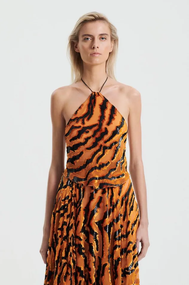 Women Scanlan Theodore Tops FRENCH BURNT OUT TOP Burntorange Women Scanlan Theodore Tops FRENCH BURNT OUT TOP Burntorange
