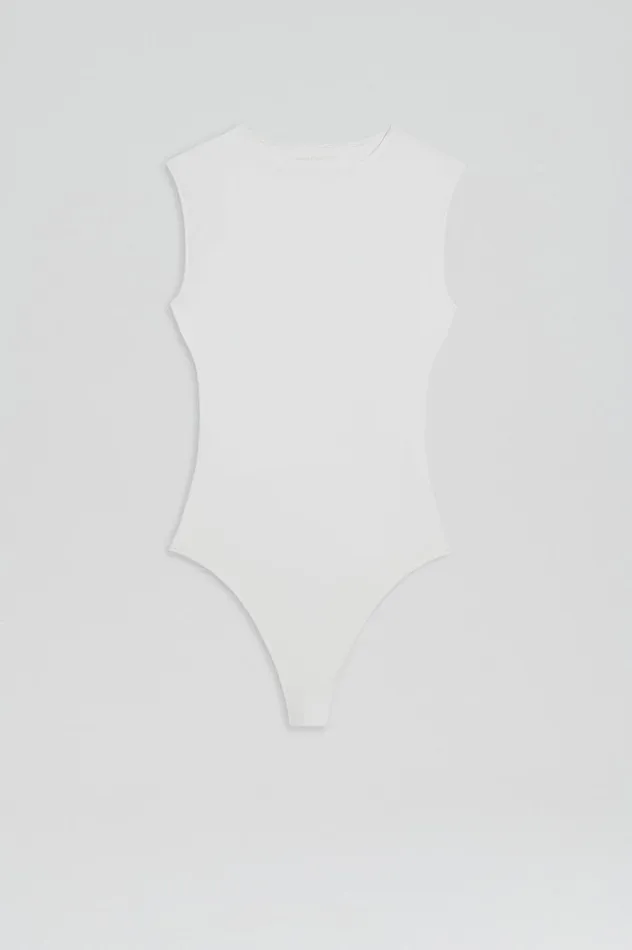 Women Scanlan Theodore Tops SLEEVELESS BODYSUIT White Women Scanlan Theodore Tops SLEEVELESS BODYSUIT White
