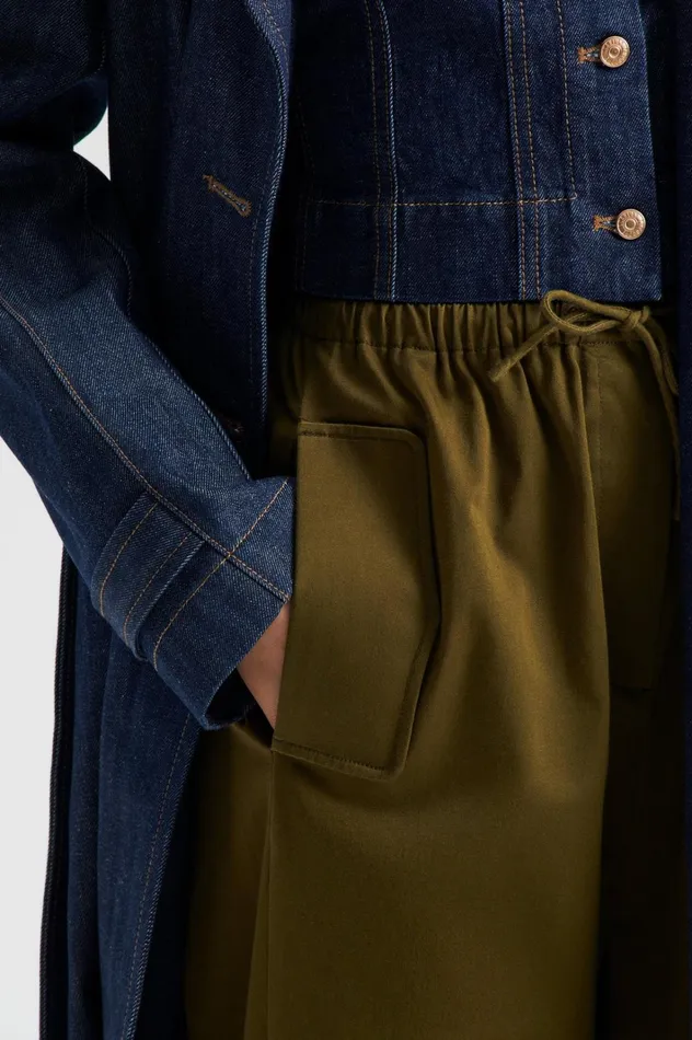 Women Scanlan Theodore Trousers POCKET CARGO Olive Women Scanlan Theodore Trousers POCKET CARGO Olive