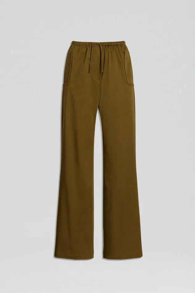 Women Scanlan Theodore Trousers POCKET CARGO Olive Women Scanlan Theodore Trousers POCKET CARGO Olive