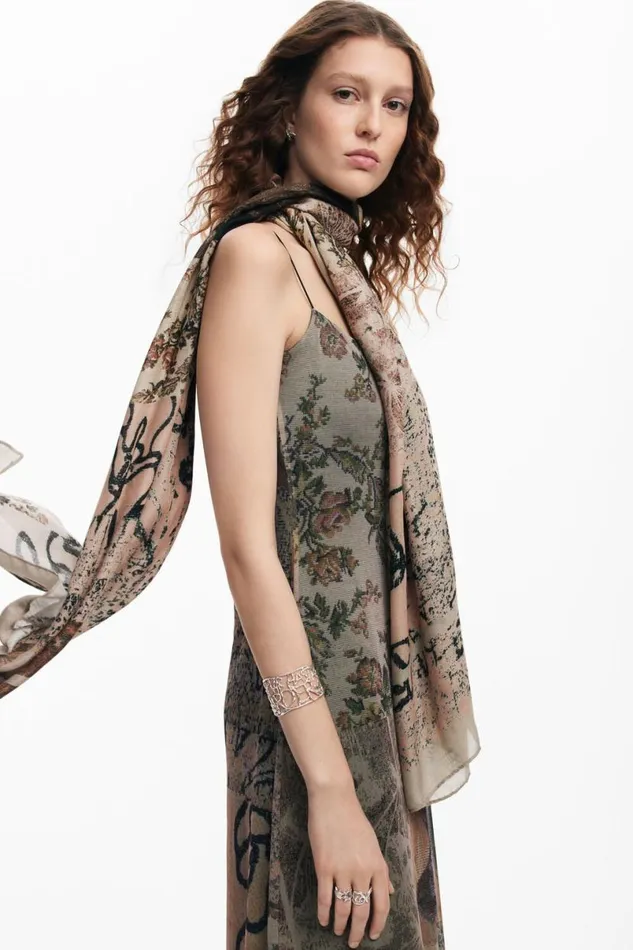 Women Scarves And Scarf Desigual Tapestry Scarf