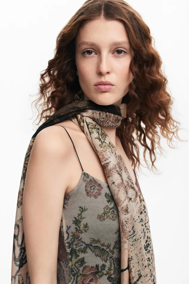 Women Scarves And Scarf Desigual Tapestry Scarf