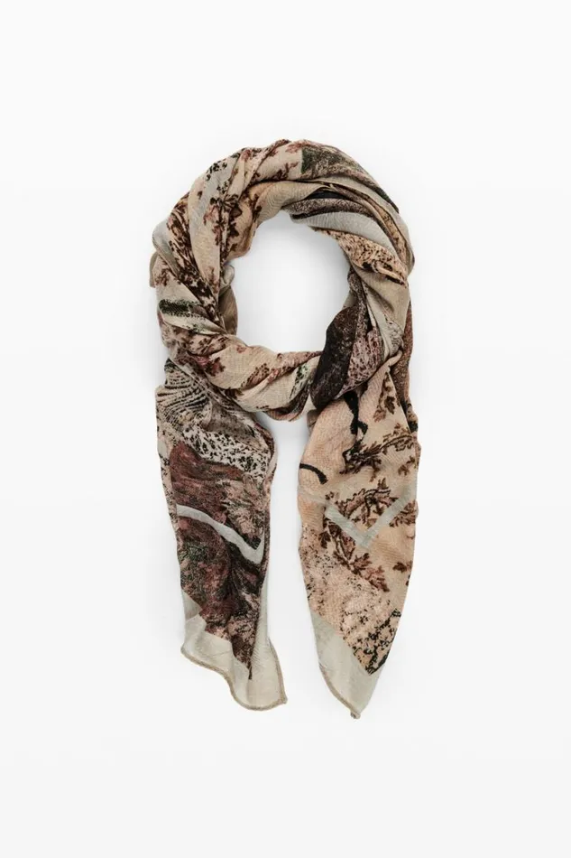 Women Scarves And Scarf Desigual Tapestry Scarf