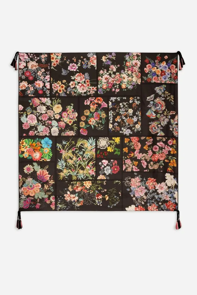 Women Scarves Johnny Was AKKI SILK SCARF Akki Scarf Print