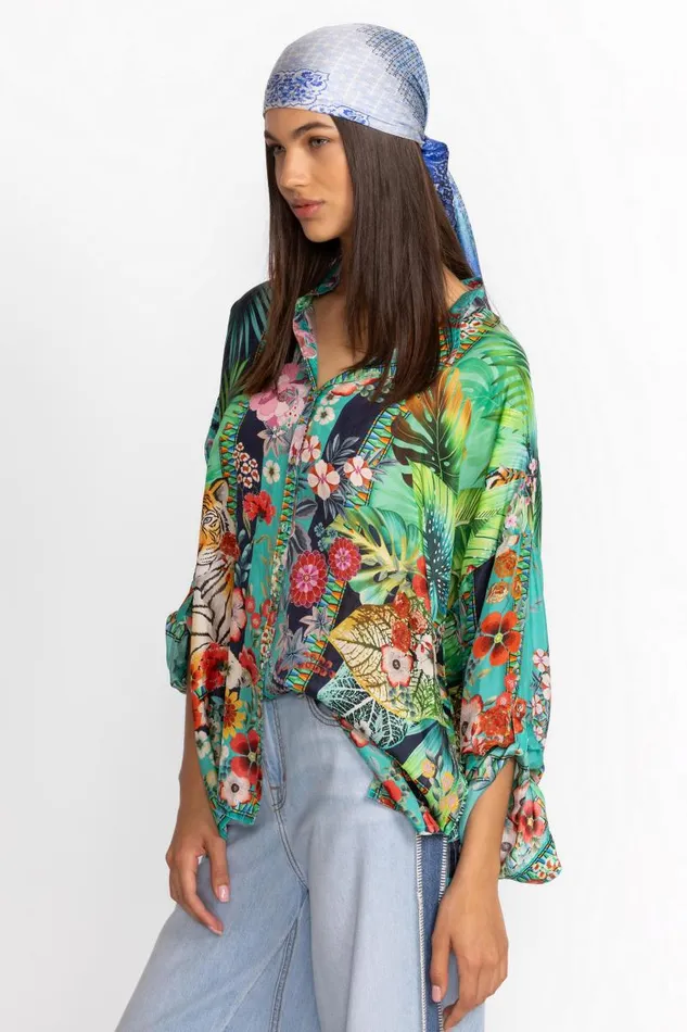 Women Scarves Johnny Was COOPERA SCARF Coopera Scarf Print Women Scarves Johnny Was COOPERA SCARF Coopera Scarf Print
