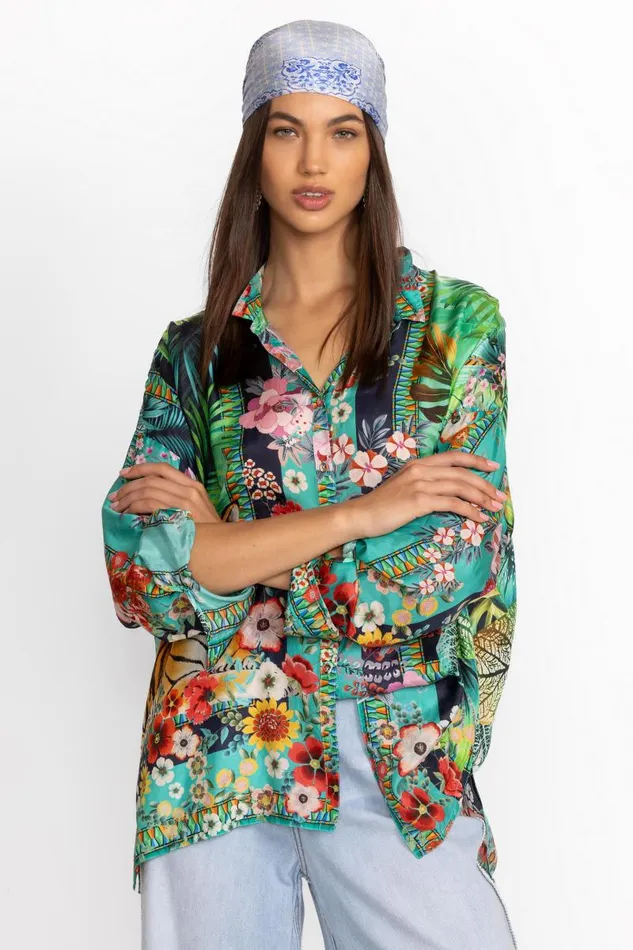 Women Scarves Johnny Was COOPERA SCARF Coopera Scarf Print Women Scarves Johnny Was COOPERA SCARF Coopera Scarf Print