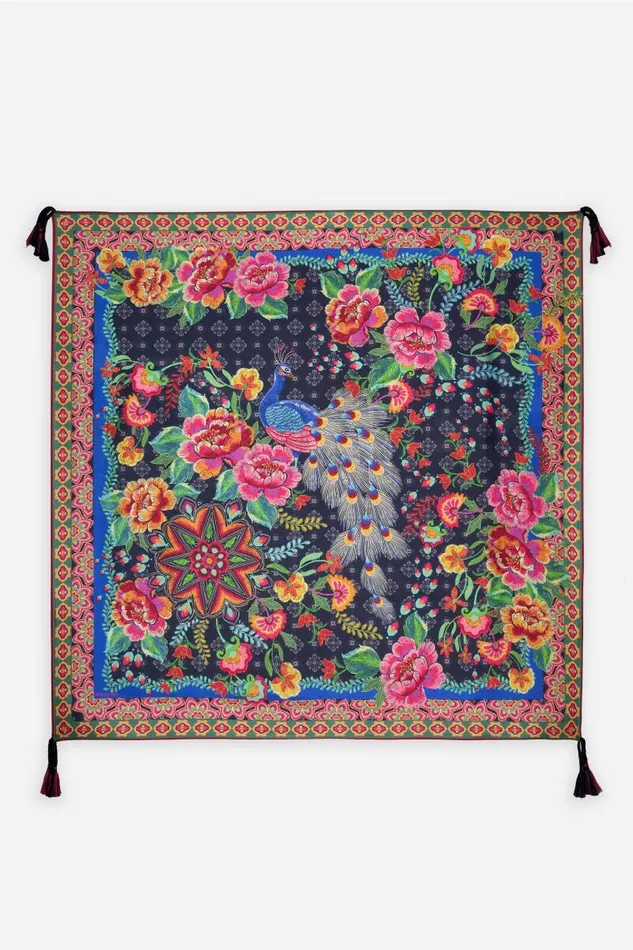 Women Scarves Johnny Was DARNAHTA SILK SCARF Darnahta Scarf Print