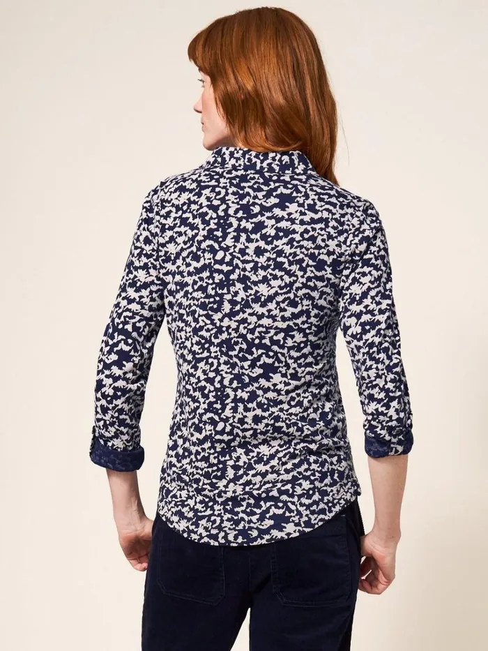 Women SHIRTS and BLOUSES White Stuff Annie Cotton Jersey Shirt Natural Print Women SHIRTS and BLOUSES White Stuff Annie Cotton Jersey Shirt Natural Print