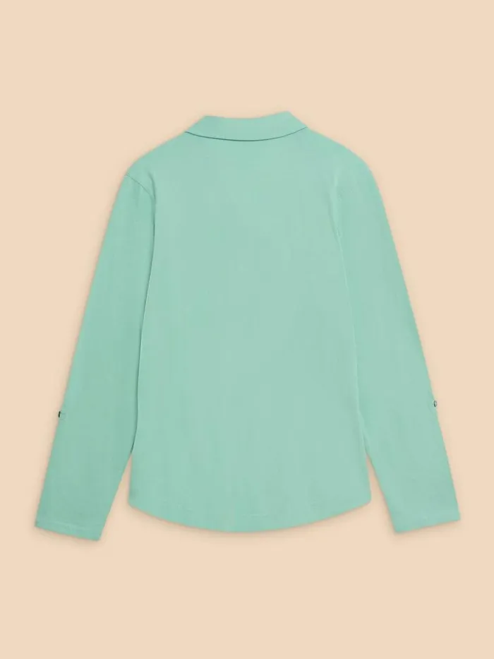 Women SHIRTS and BLOUSES White Stuff ANNIE JERSEY PRINT SHIRT Mid Teal Women SHIRTS and BLOUSES White Stuff ANNIE JERSEY PRINT SHIRT Mid Teal
