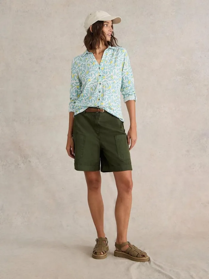 Women SHIRTS and BLOUSES White Stuff ANNIE JERSEY PRINT SHIRT White Multi