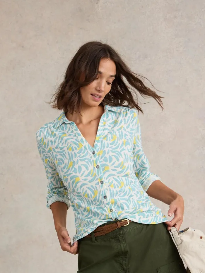 Women SHIRTS and BLOUSES White Stuff ANNIE JERSEY PRINT SHIRT White Multi Women SHIRTS and BLOUSES White Stuff ANNIE JERSEY PRINT SHIRT White Multi