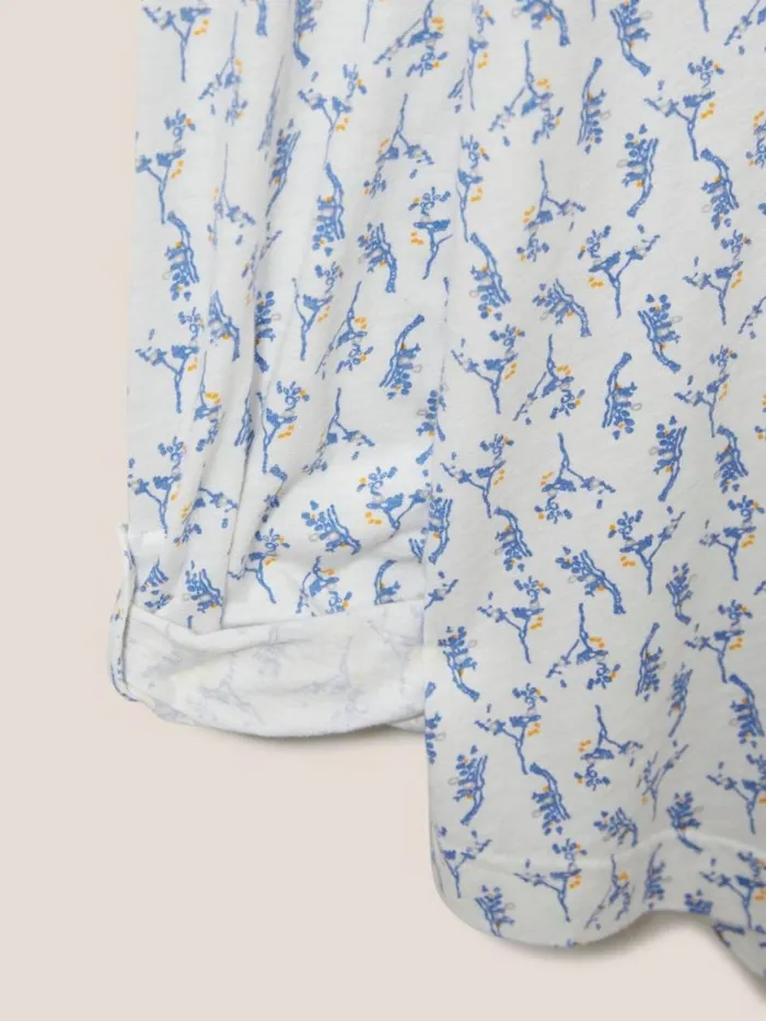 Women SHIRTS and BLOUSES White Stuff Annie Jersey Printed Shirt White Multi Women SHIRTS and BLOUSES White Stuff Annie Jersey Printed Shirt White Multi