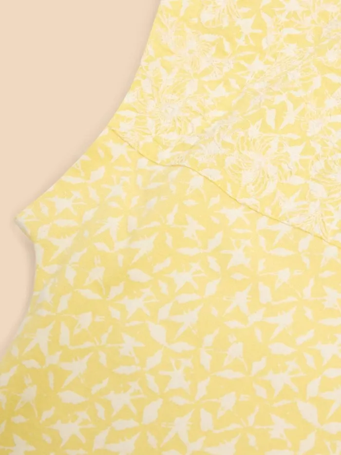 Women SHIRTS and BLOUSES White Stuff ANTHEA EMBROIDERY SHORT SLEEVE TOP Yellow Print Women SHIRTS and BLOUSES White Stuff ANTHEA EMBROIDERY SHORT SLEEVE TOP Yellow Print