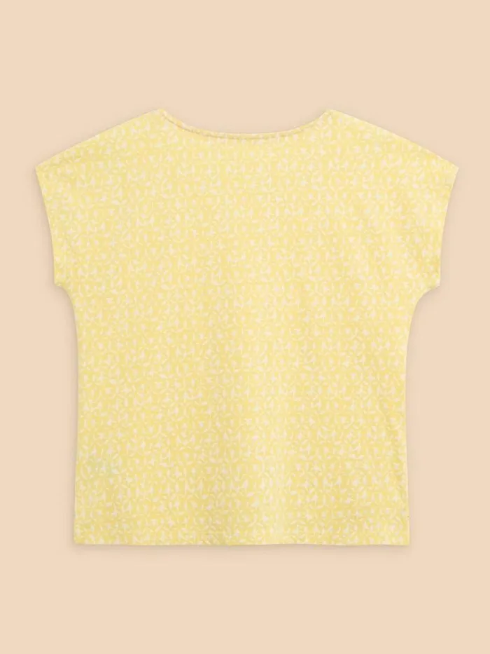 Women SHIRTS and BLOUSES White Stuff ANTHEA EMBROIDERY SHORT SLEEVE TOP Yellow Print Women SHIRTS and BLOUSES White Stuff ANTHEA EMBROIDERY SHORT SLEEVE TOP Yellow Print