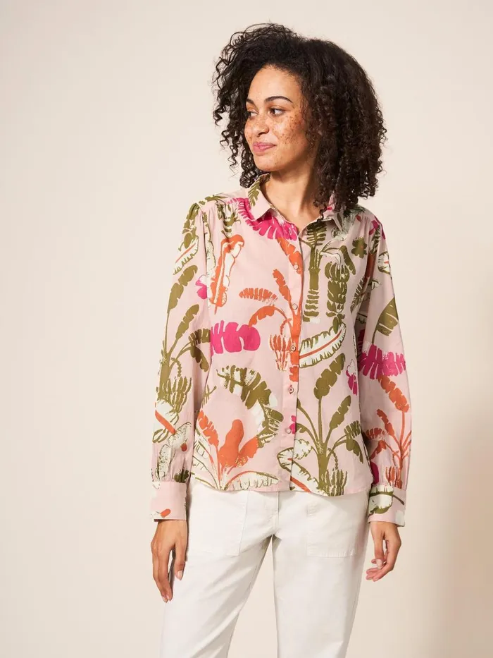 Women SHIRTS and BLOUSES White Stuff Ayla Cotton Shirt Pink Multi Women SHIRTS and BLOUSES White Stuff Ayla Cotton Shirt Pink Multi