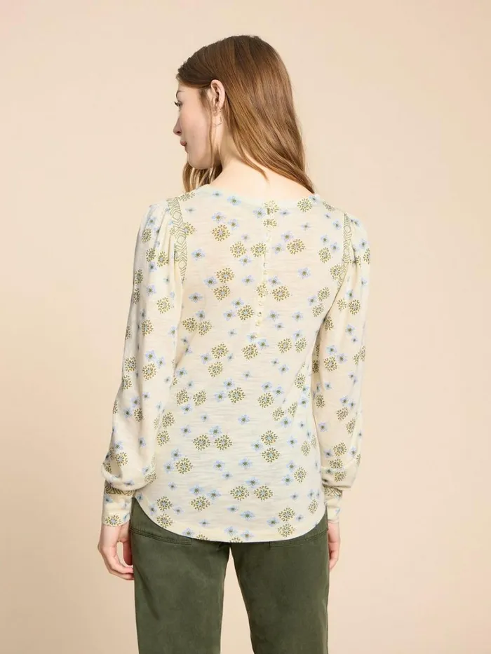 Women SHIRTS and BLOUSES White Stuff BLAKE PUFF SLEEVE TOP Ivory Multi Women SHIRTS and BLOUSES White Stuff BLAKE PUFF SLEEVE TOP Ivory Multi