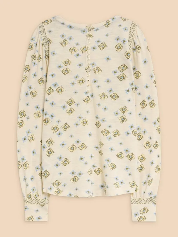 Women SHIRTS and BLOUSES White Stuff BLAKE PUFF SLEEVE TOP Ivory Multi Women SHIRTS and BLOUSES White Stuff BLAKE PUFF SLEEVE TOP Ivory Multi