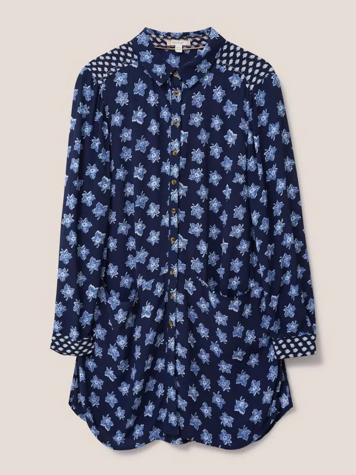 Women SHIRTS and BLOUSES White Stuff Danika Shirt Tunic Navy Multi Women SHIRTS and BLOUSES White Stuff Danika Shirt Tunic Navy Multi
