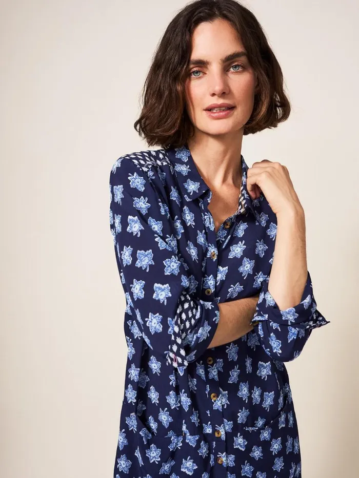 Women SHIRTS and BLOUSES White Stuff Danika Shirt Tunic Navy Multi Women SHIRTS and BLOUSES White Stuff Danika Shirt Tunic Navy Multi