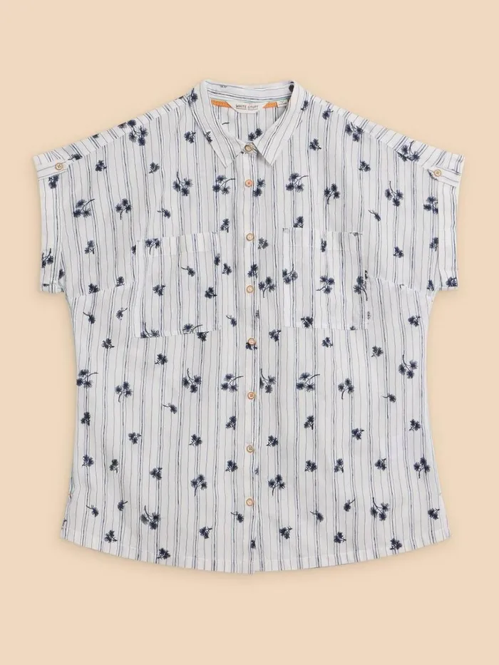 Women SHIRTS and BLOUSES White Stuff Ellie Stripe Embroidered Shirt Ivory Multi Women SHIRTS and BLOUSES White Stuff Ellie Stripe Embroidered Shirt Ivory Multi