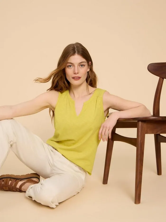 Women SHIRTS and BLOUSES White Stuff LAILA VEST Mid Yellow Women SHIRTS and BLOUSES White Stuff LAILA VEST Mid Yellow