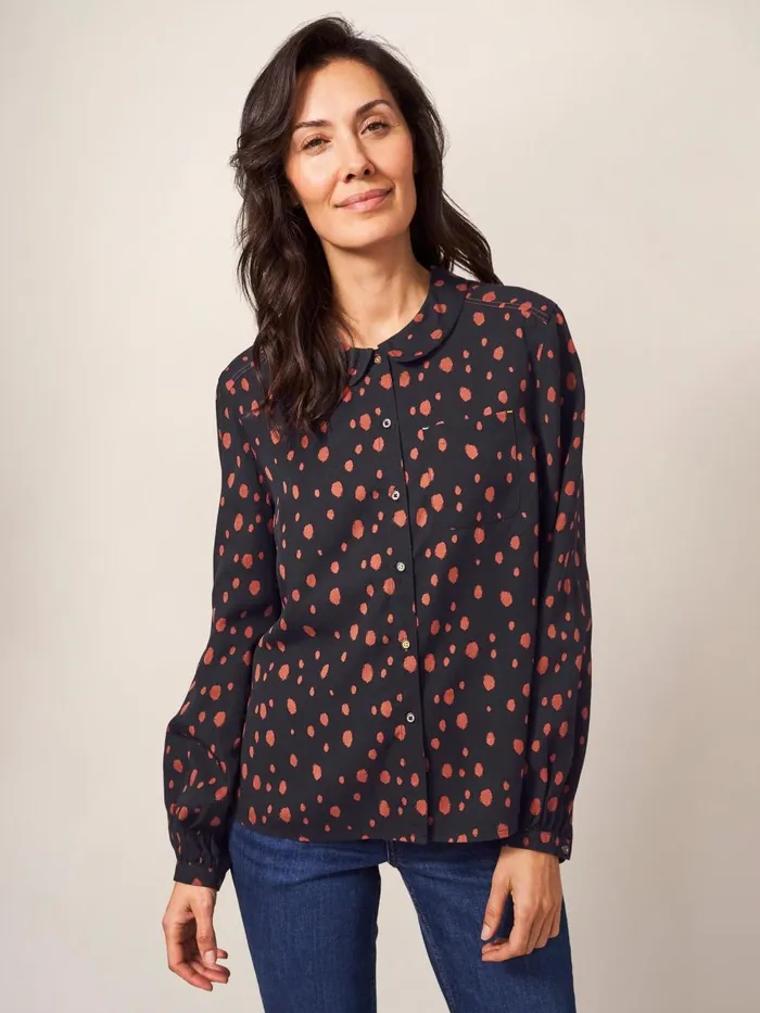 Women SHIRTS and BLOUSES White Stuff Lucie Shirt Grey Multi Women SHIRTS and BLOUSES White Stuff Lucie Shirt Grey Multi
