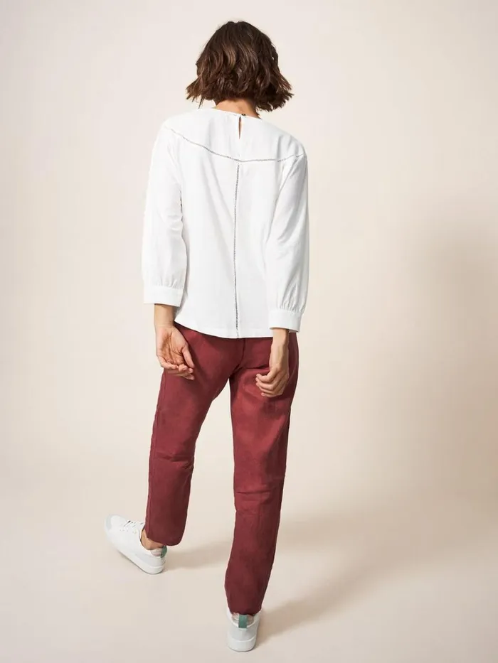 Women SHIRTS and BLOUSES White Stuff MOLLIE JERSEY MIX TOP Brilliant White Women SHIRTS and BLOUSES White Stuff MOLLIE JERSEY MIX TOP Brilliant White