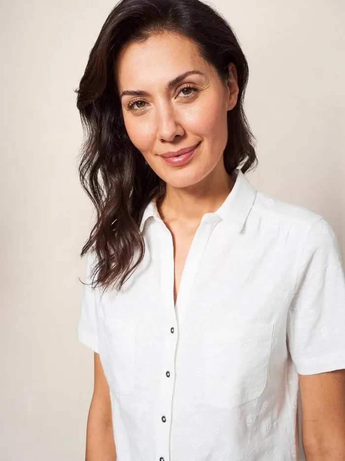 Women SHIRTS and BLOUSES White Stuff PENNY POCKET EMBROIDERED JERSEY SHIRT Brilliant White Women SHIRTS and BLOUSES White Stuff PENNY POCKET EMBROIDERED JERSEY SHIRT Brilliant White