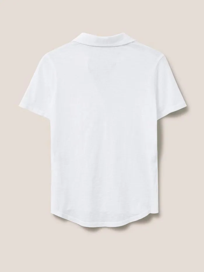 Women SHIRTS and BLOUSES White Stuff Penny Pocket Jersey Shirt Brilliant White Women SHIRTS and BLOUSES White Stuff Penny Pocket Jersey Shirt Brilliant White