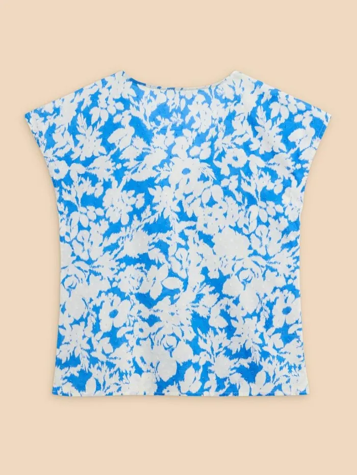 Women SHIRTS and BLOUSES White Stuff Rae Organic Cotton Vest Blue Multi Women SHIRTS and BLOUSES White Stuff Rae Organic Cotton Vest Blue Multi