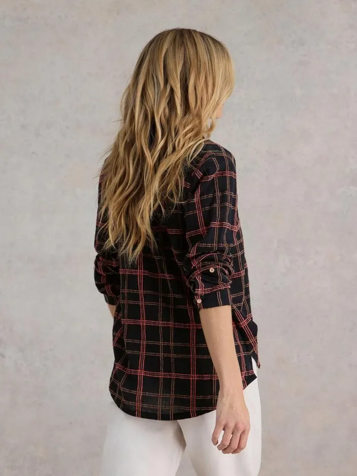Women SHIRTS and BLOUSES White Stuff Sophie Cotton Organic Shirt Black Multi Women SHIRTS and BLOUSES White Stuff Sophie Cotton Organic Shirt Black Multi