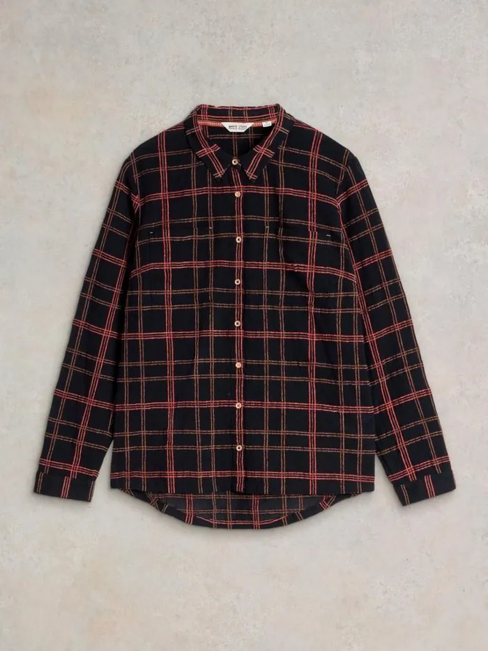 Women SHIRTS and BLOUSES White Stuff Sophie Cotton Organic Shirt Black Multi Women SHIRTS and BLOUSES White Stuff Sophie Cotton Organic Shirt Black Multi